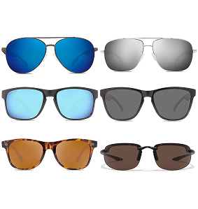 Collection of Abaco Polarized sunglasses styles and colors